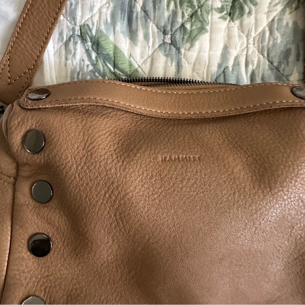 Hammitt Evan Crossbody Biscotti Tan Light Brown Gunmetal - Picture 10 of 13